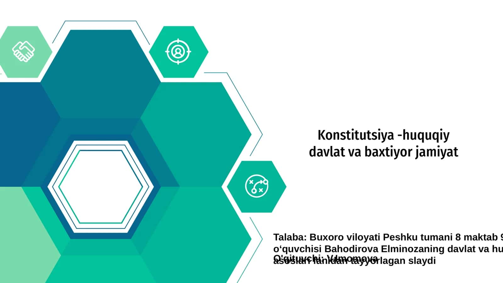 Konstitutsiya va huquqiy davlat va baxtiyor jamiyat 1