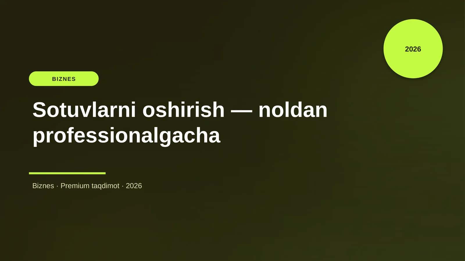 Sotuvlarni oshirish — noldan professionalgacha 1