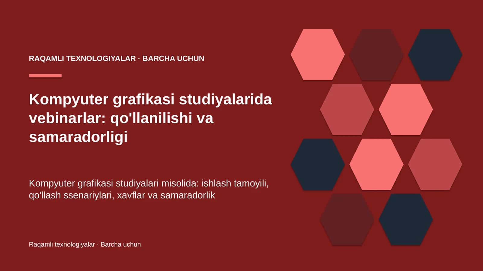 Vebinar — internet orqali jonli o'tkaziladigan seminar yoki taqdimot 1