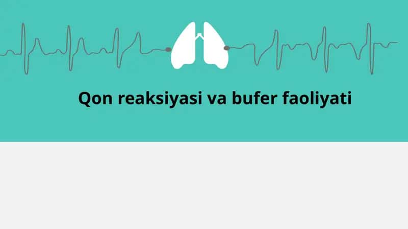 Qon reaksiyasi va bufer faoliyati 1