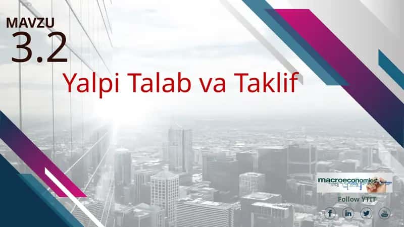 Yalpi Talab va Taklif 1