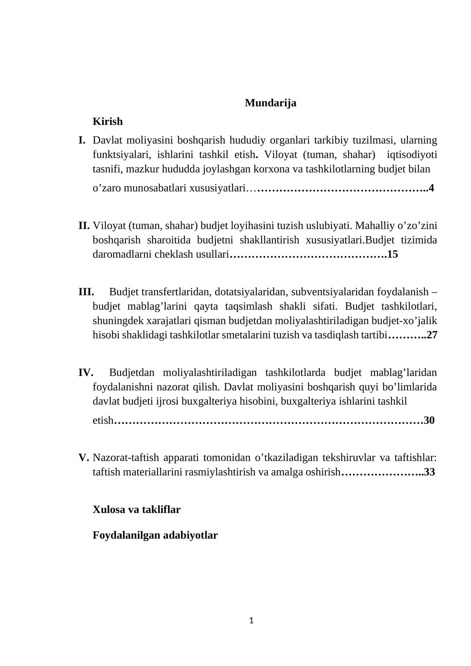 Davlat moliyasini boshqarish 1