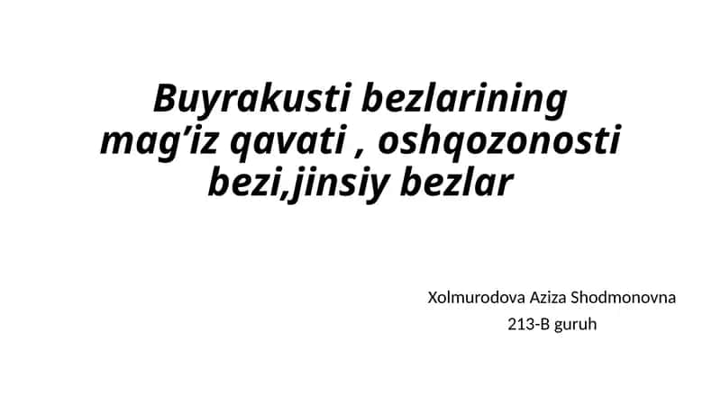 Buyrak ustibezlari 1