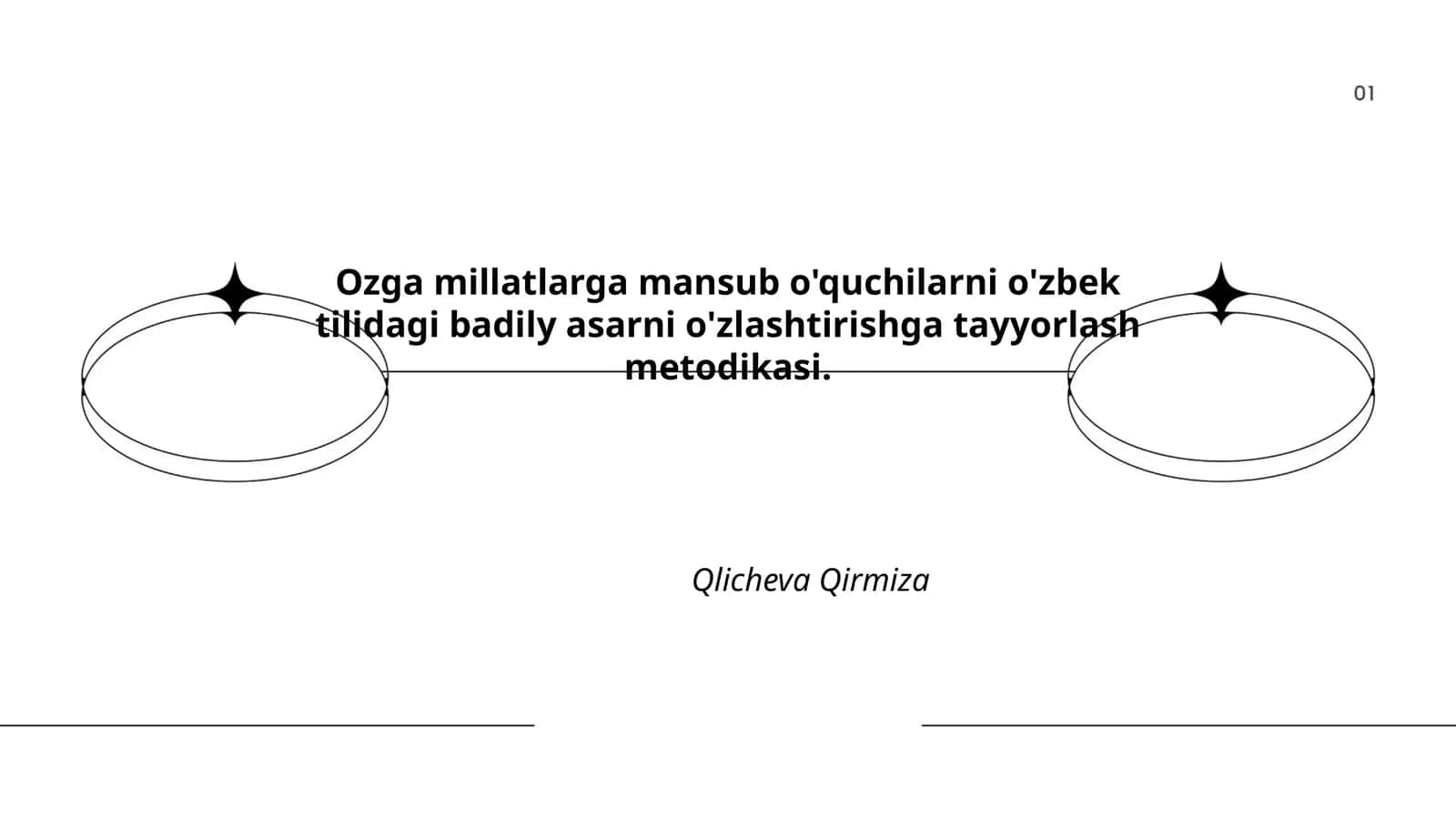 O'quchilarni o'zbek tilidagi badily asarni o'zlashtirishga tayyorlash metodikasi 1