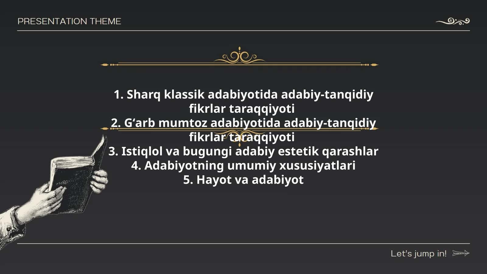 Sharq klassik adabiyotida adabiy-tanqidiy fikrlar taraqqiyoti 1