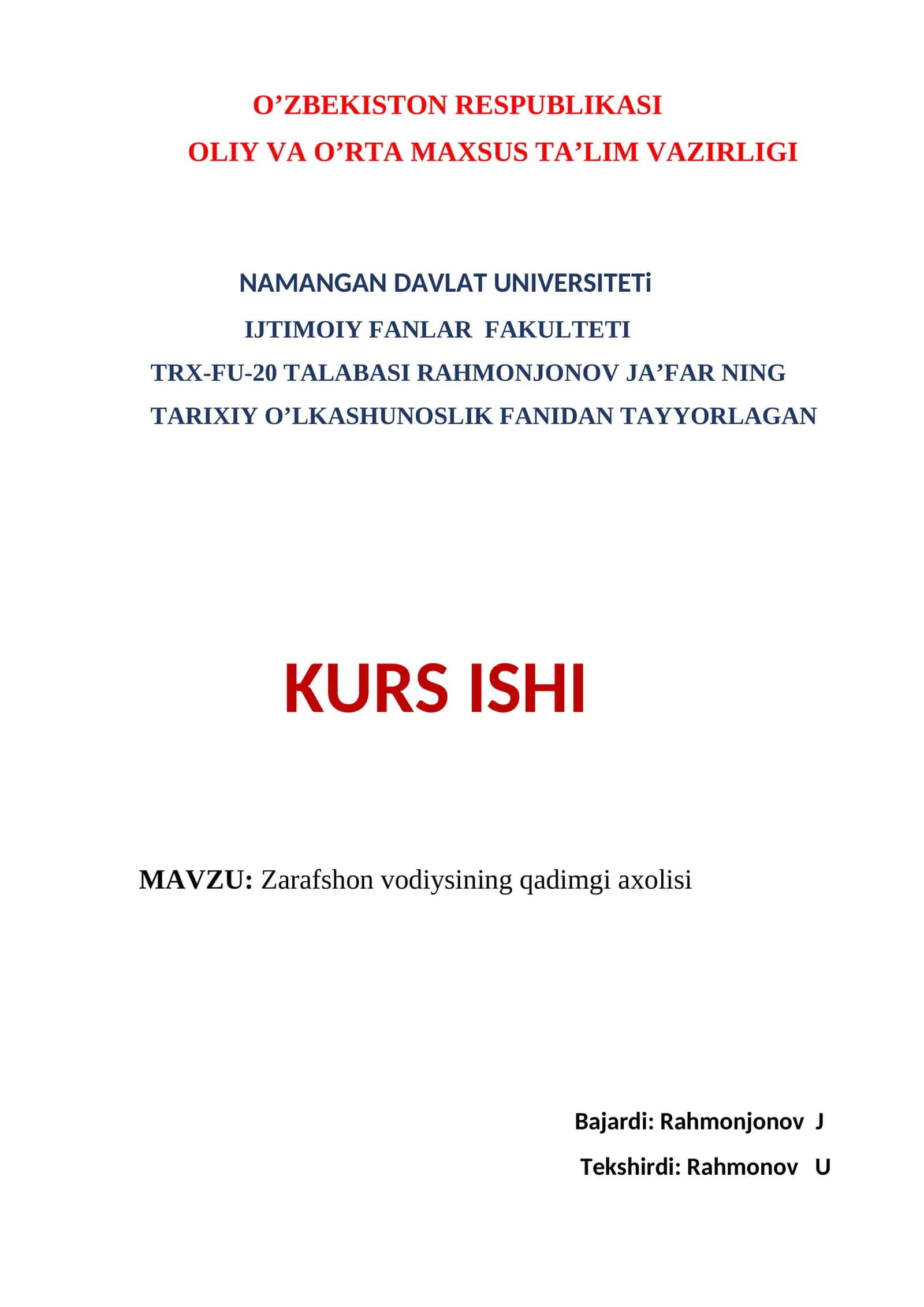 Zarafshon vodiysining qadimgi aholisi 1