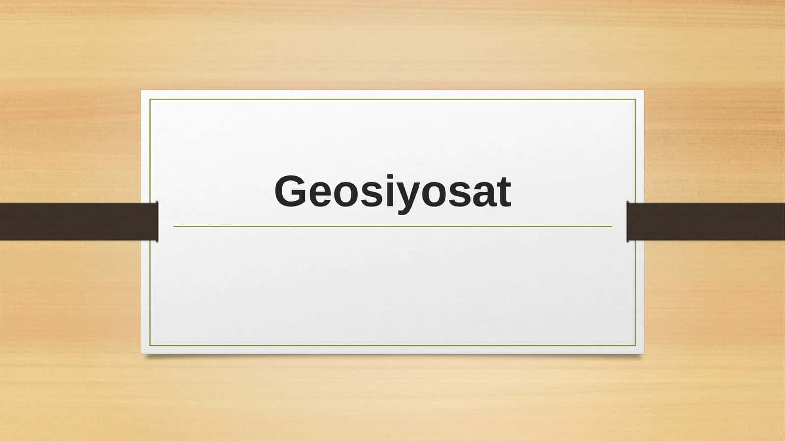 Geosiyosat 1