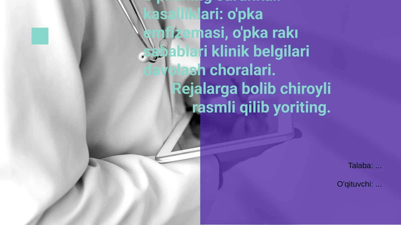 O'pkaning surunkali kasalliklari 1