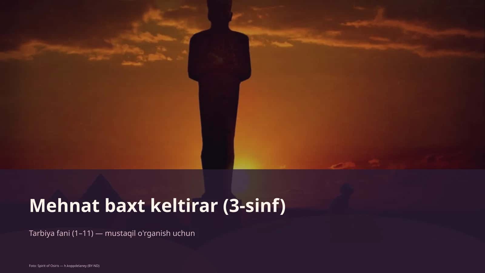 Mehnat baxt keltirar (3-sinf) 1