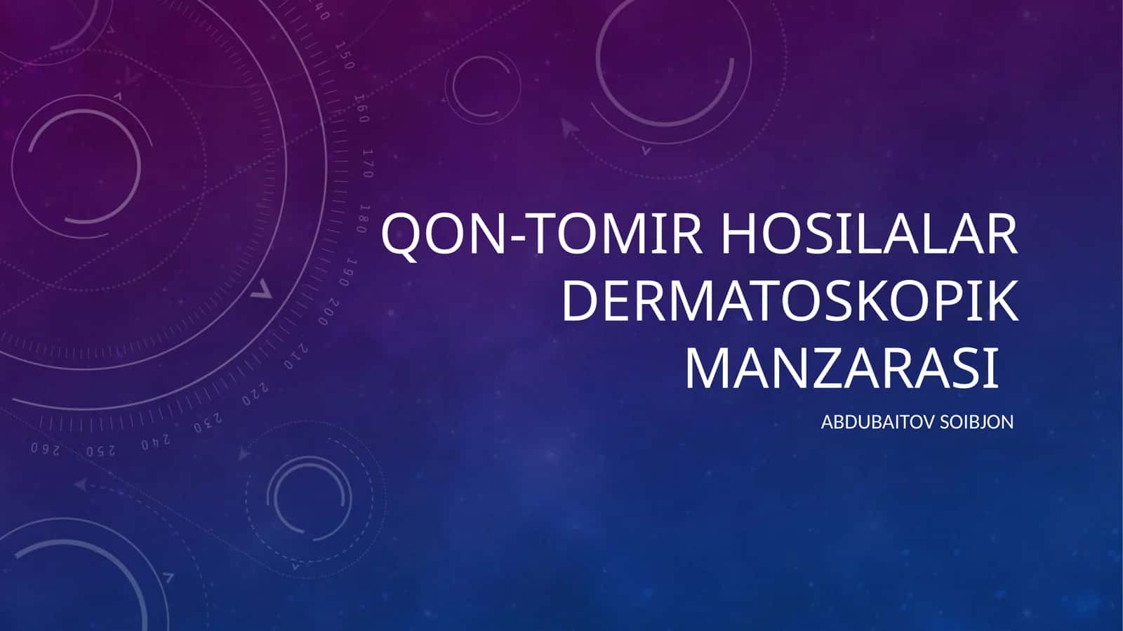 Qon-tomir hosilalar dermatoskopik manzarasi 1
