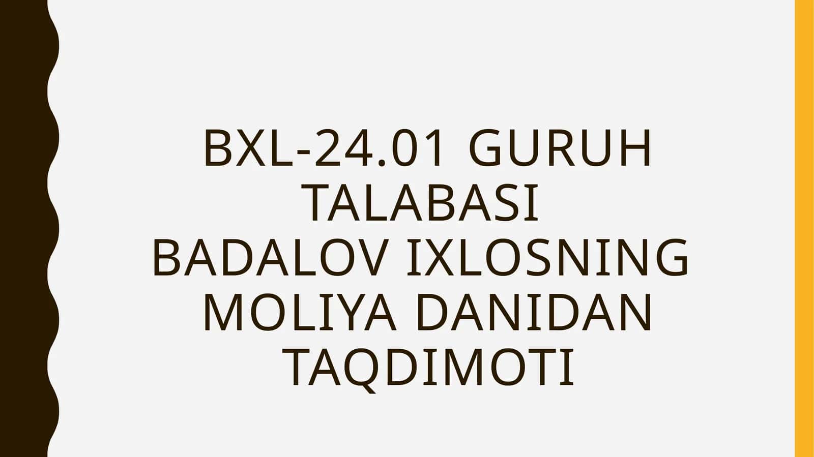 davlatni maqsadli jamg’armalari haqida 1