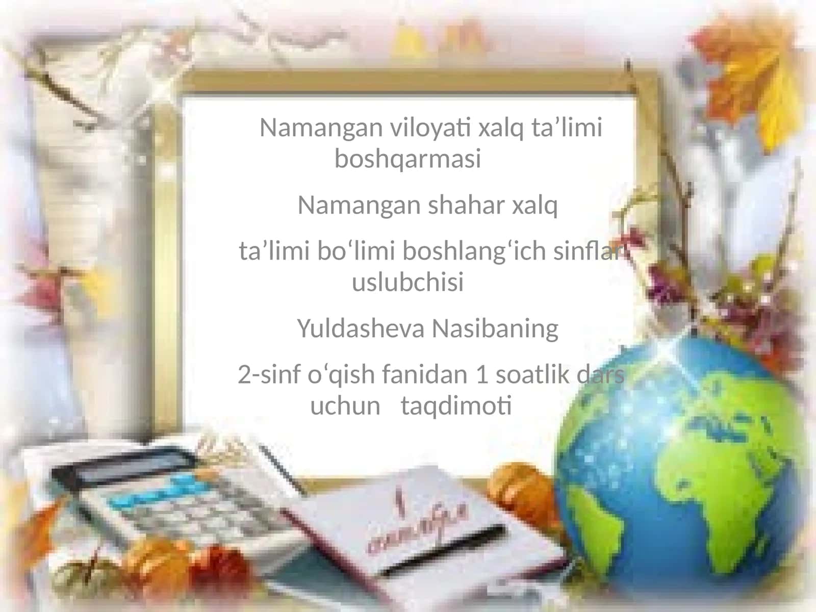 2-SINFO‘QISH FANI 1