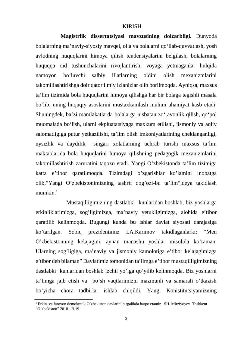 Maxsus taʼlim tizimida bola huquqlarini himoya qilishning pedagogik mexanizmlarini takomillashtirish 1