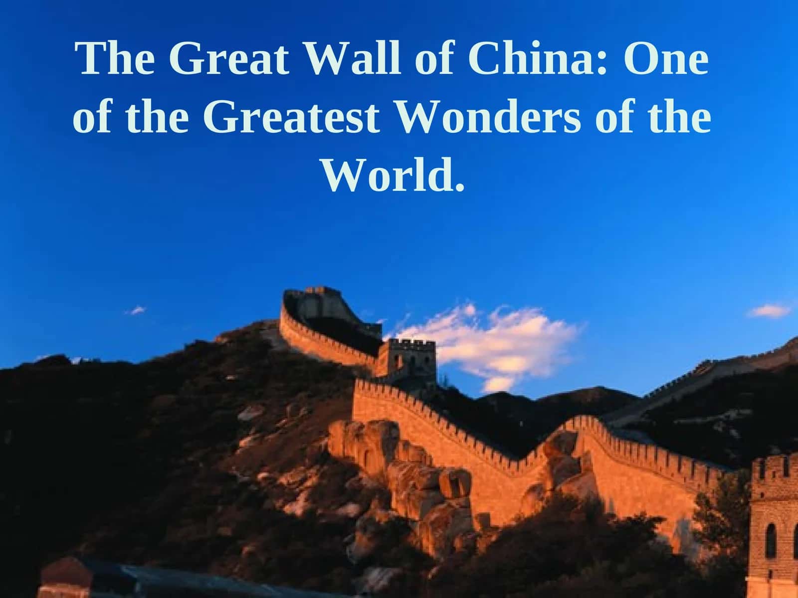 Construction of the Great Wall of China 1