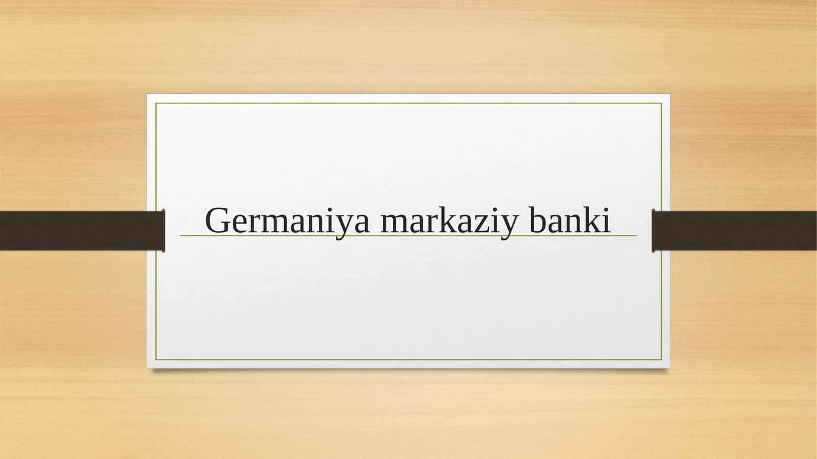 Germaniya markaziy banki 1