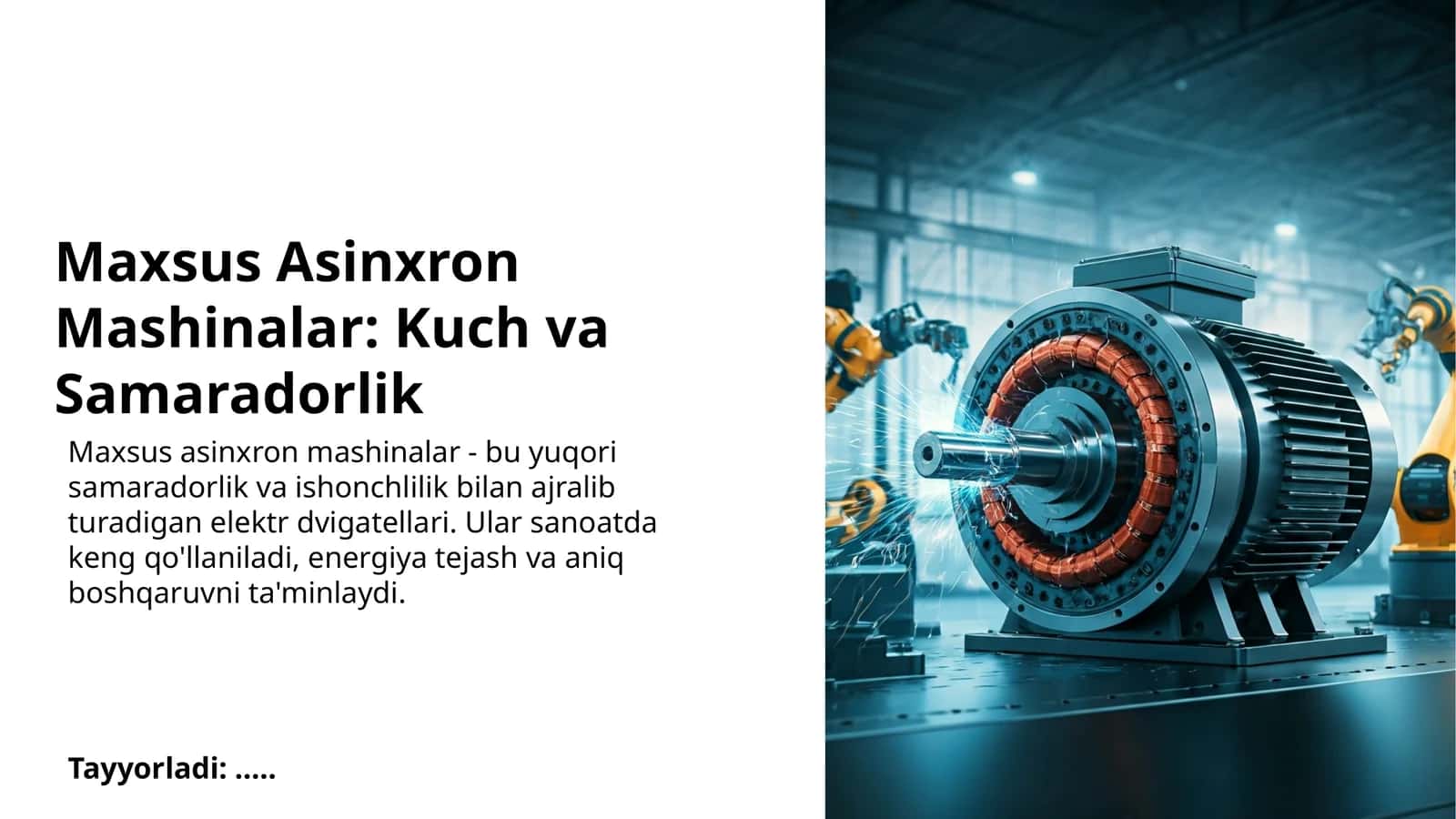 Maxsus Asinxron Mashinalar: Kuch va Samaradorlik 1