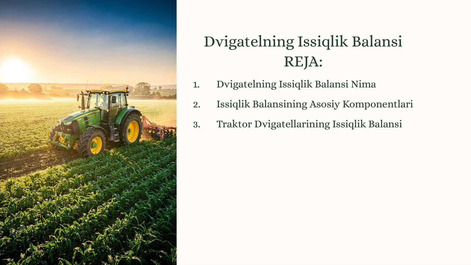 DvigatelningIssiqlikBalansi 1