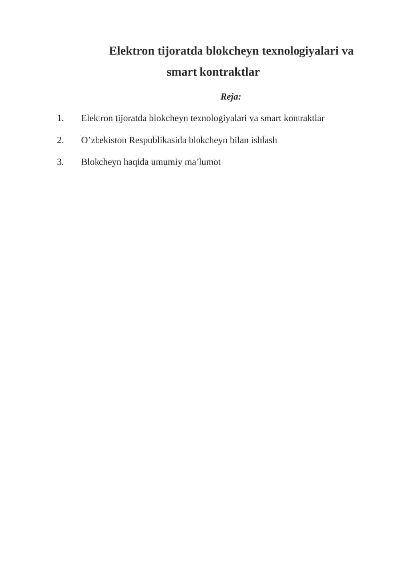 O’zbekiston Respublikasida blokcheyn bilan ishlash 1