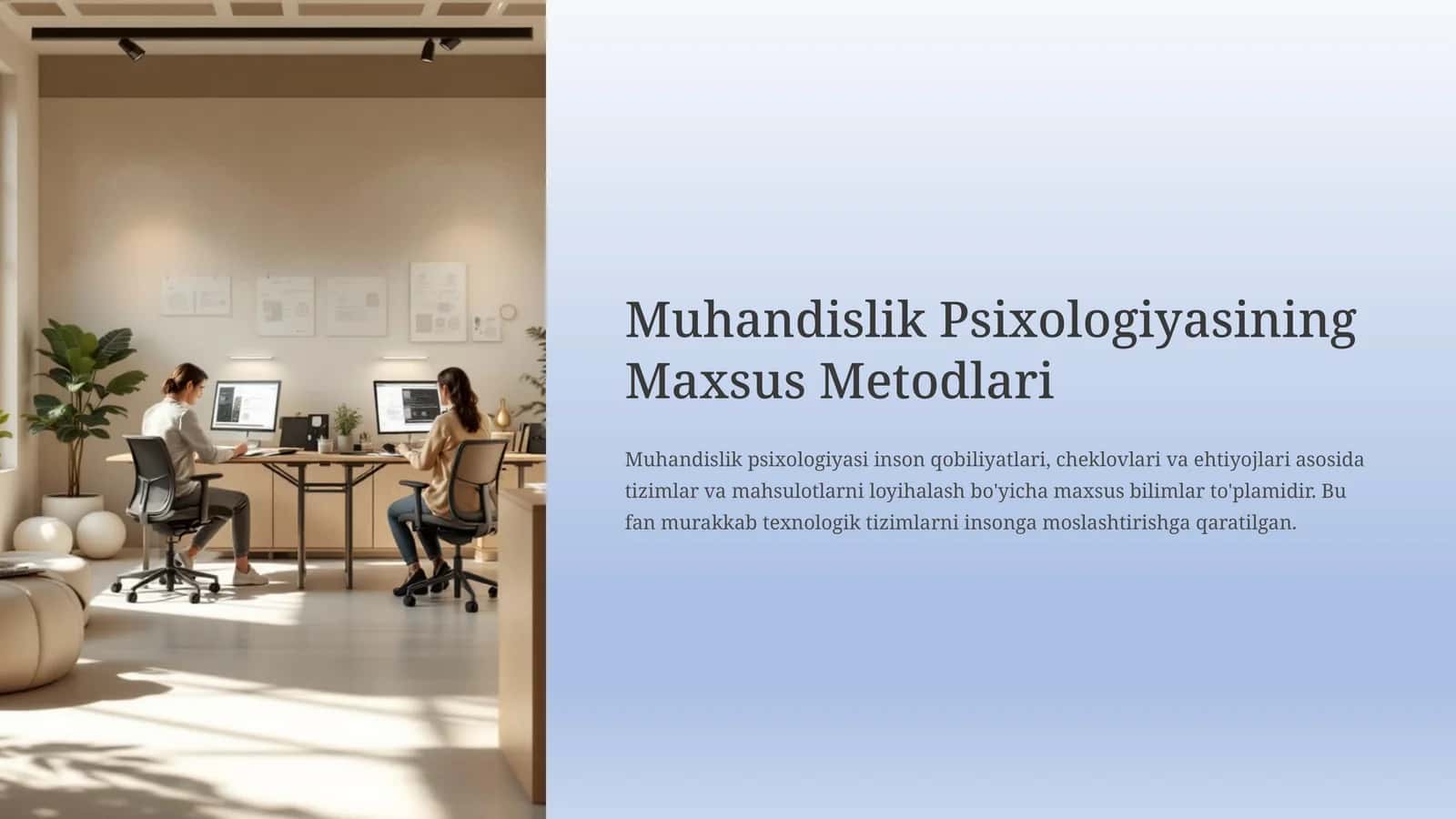 Muhandislik Psixologiyasining Maxsus Metodlari 1