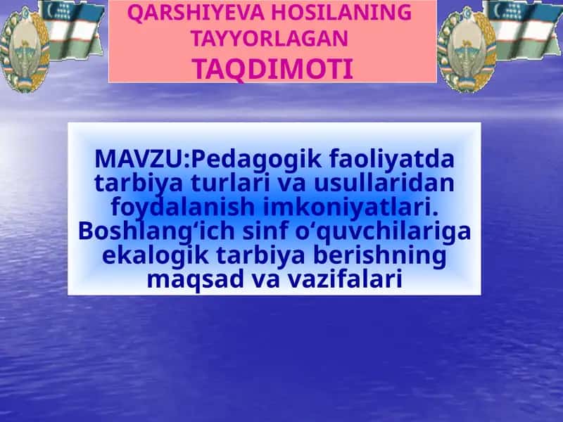 TARBIYA JARAYONIVA USULLARI 1