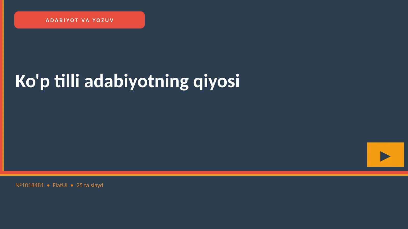 ADABIYOT VA YOZUV 1