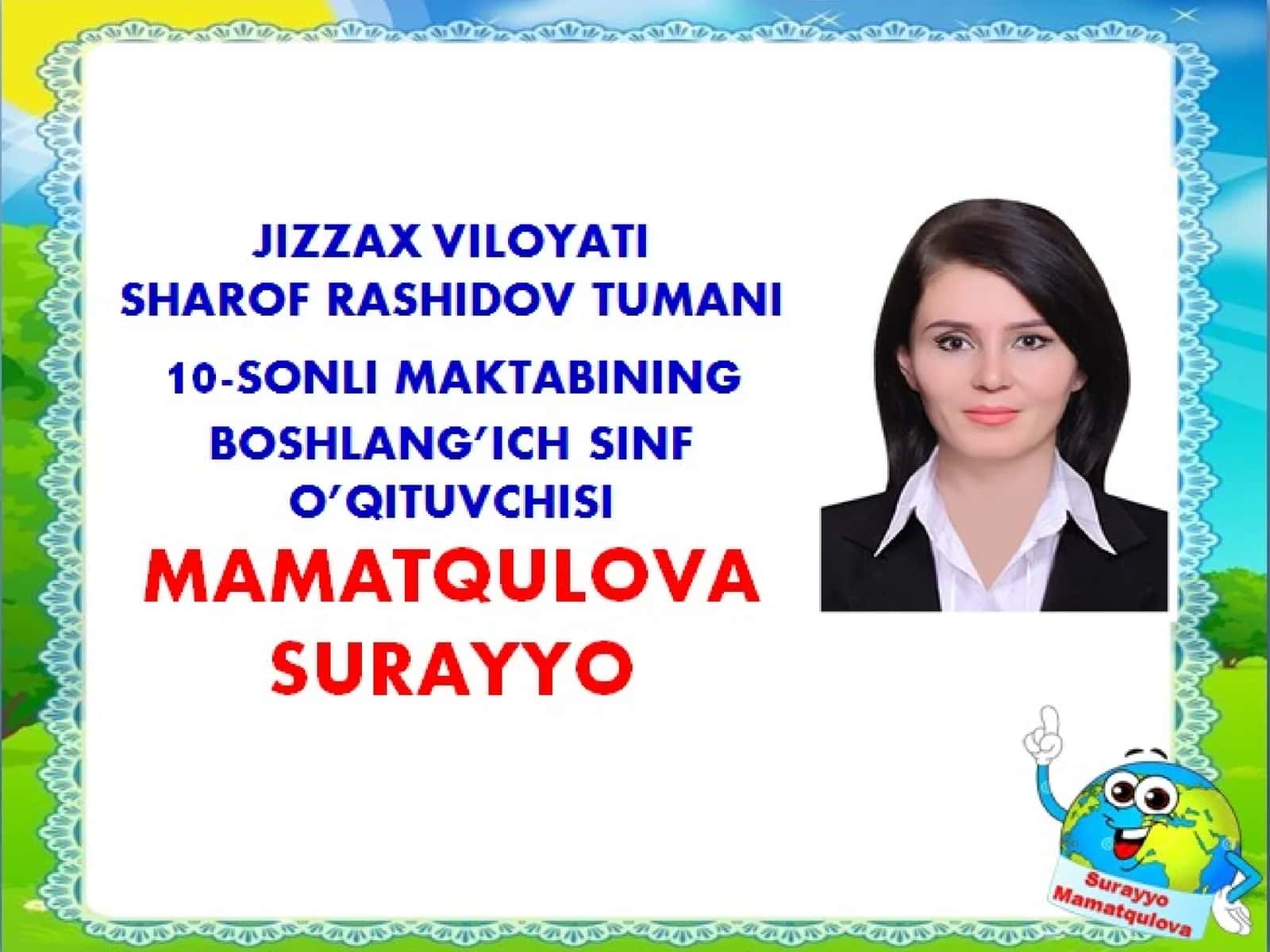 Yoz fasli va uning tabiatdagi o'zgarishlari 1