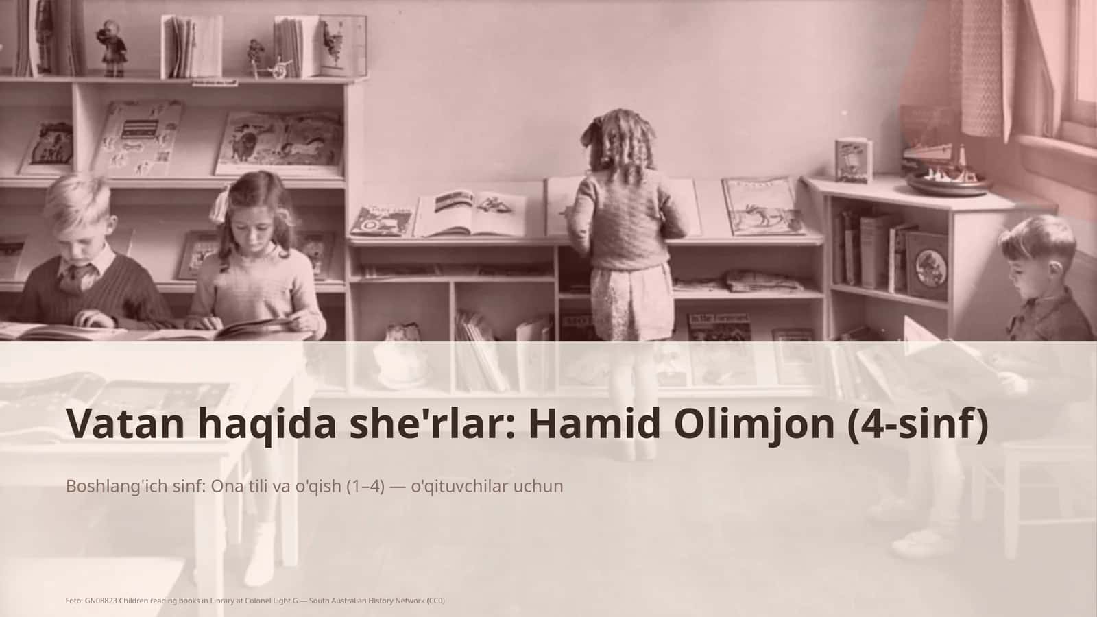 Vatan haqida she'rlar: Hamid Olimjon (4-sinf) 1