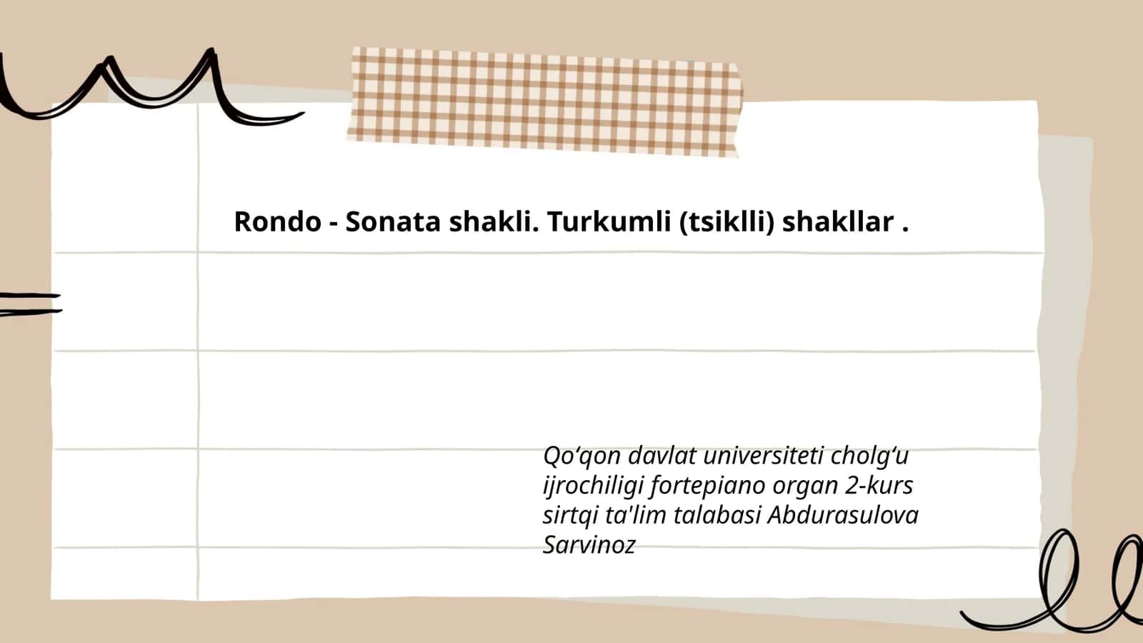 Rondo - Sonata shakli 1