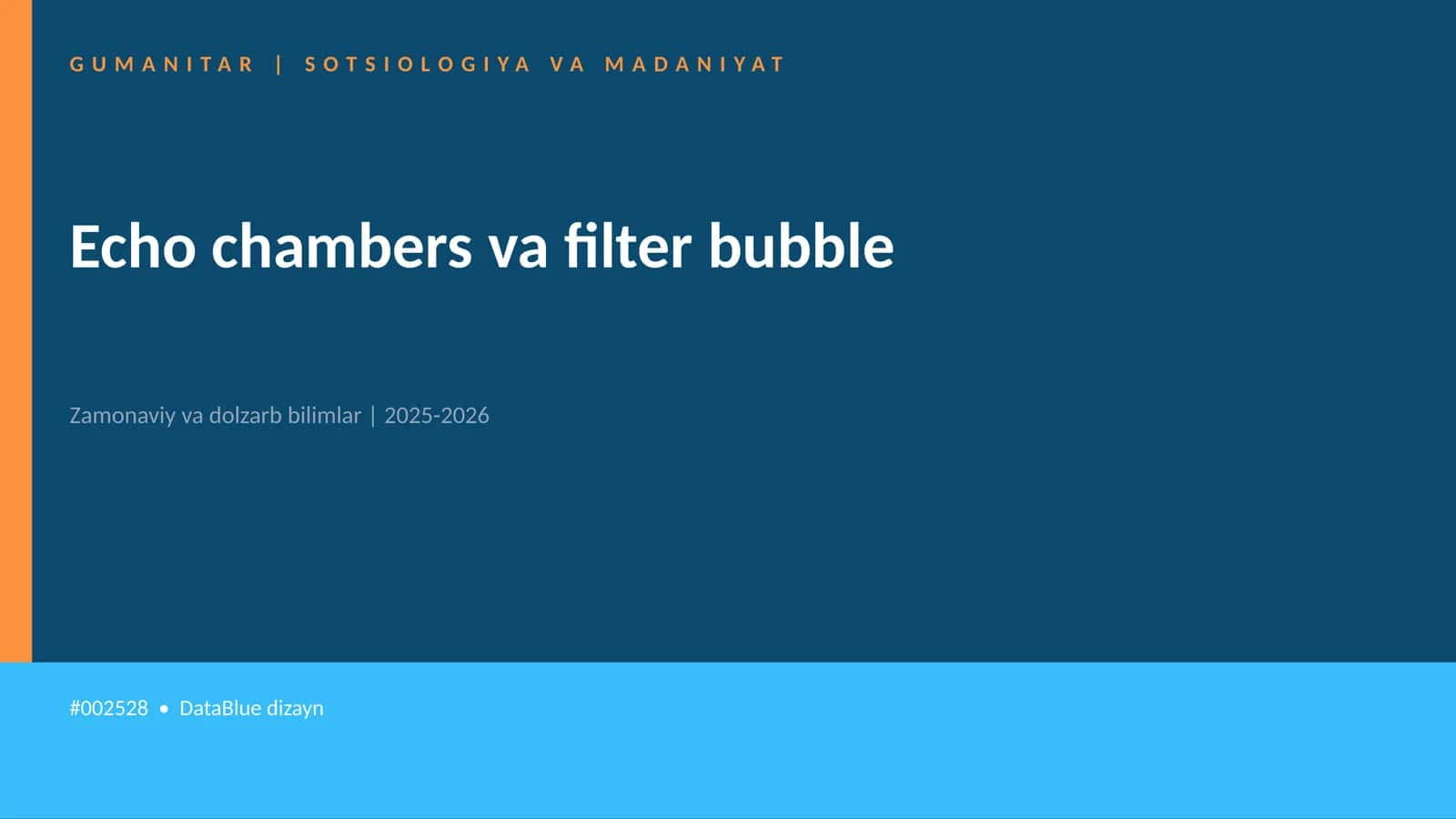 Echo chambers va filter bubble 1
