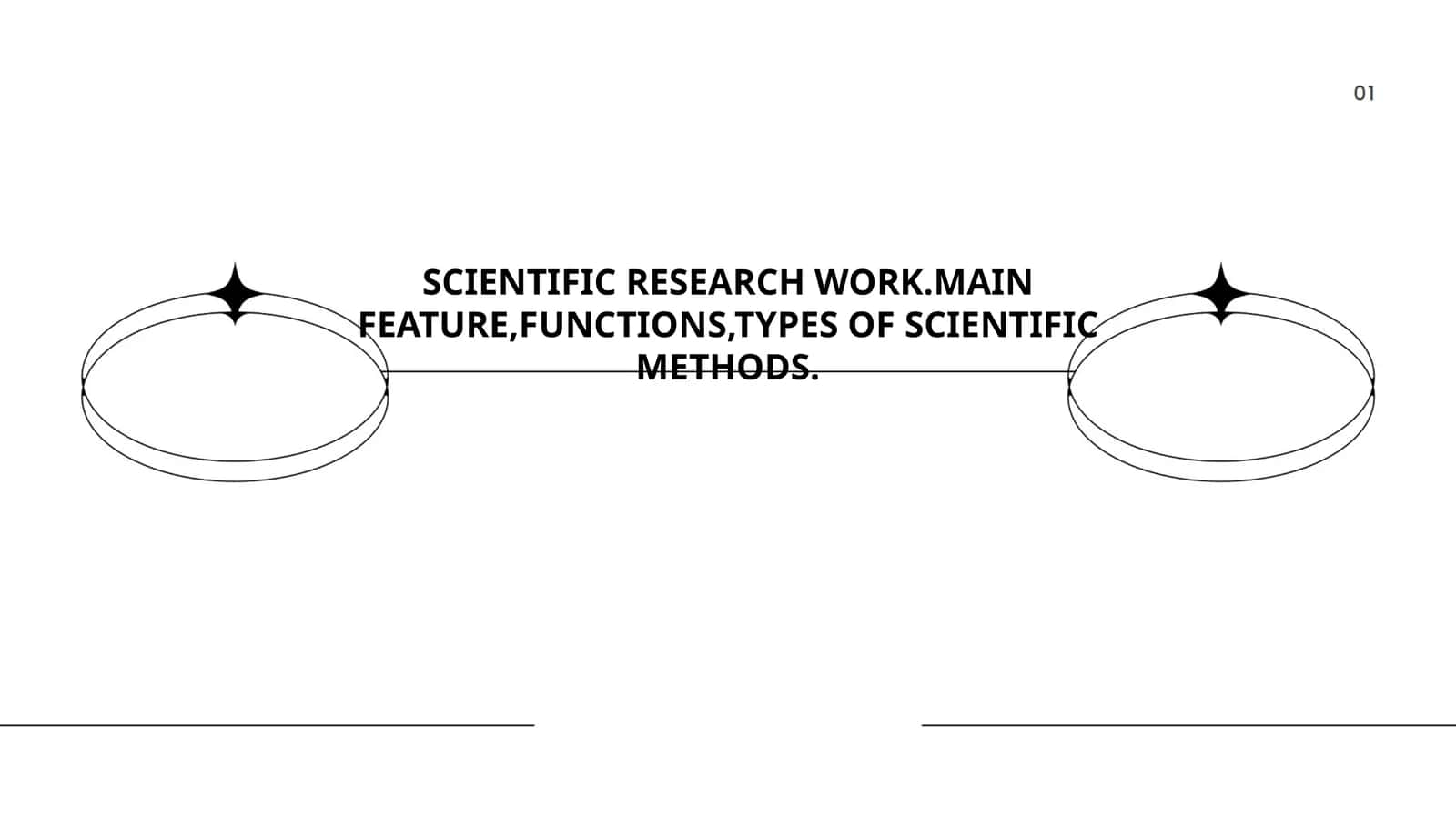 SCIENTIFIC RESEARCH WORK.MAIN FEATURE,FUNCTIONS,TYPES OF SCIENTIFIC METHODS 1