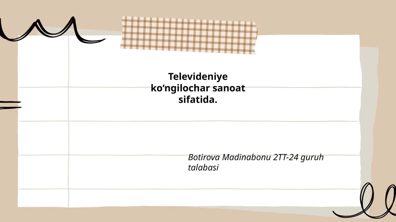 ***Televideniyening rivojlanishi*** 1