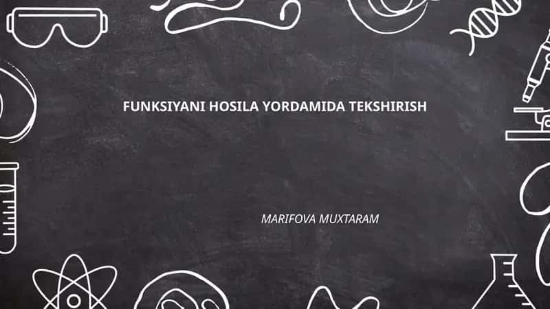 Funksiyaning Hosilasi 1