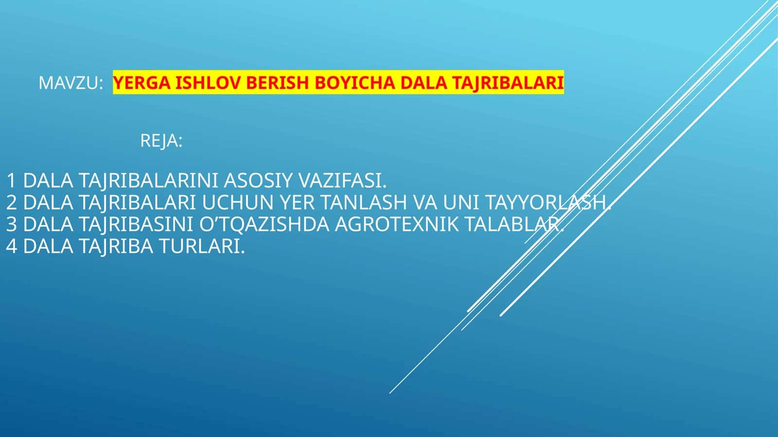 Dalatajribalar 1