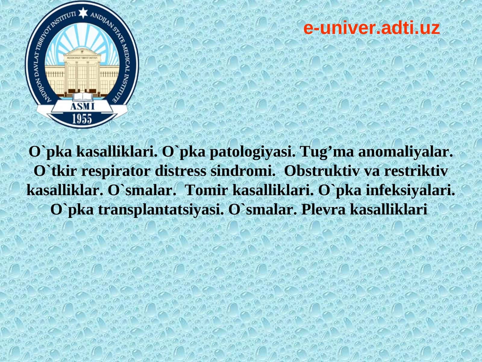 Nafas yo‘llarining asosiy qismlari 1