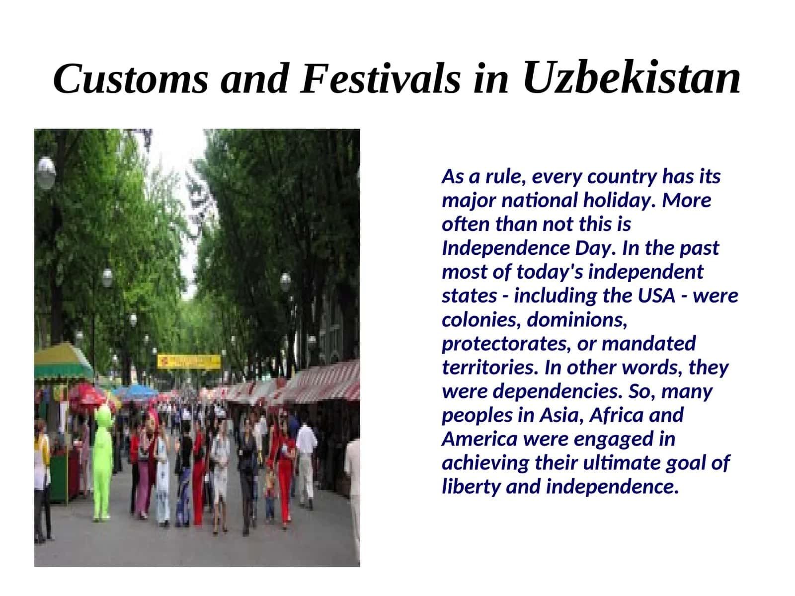Customs and Festivals in Uzbekistan 1