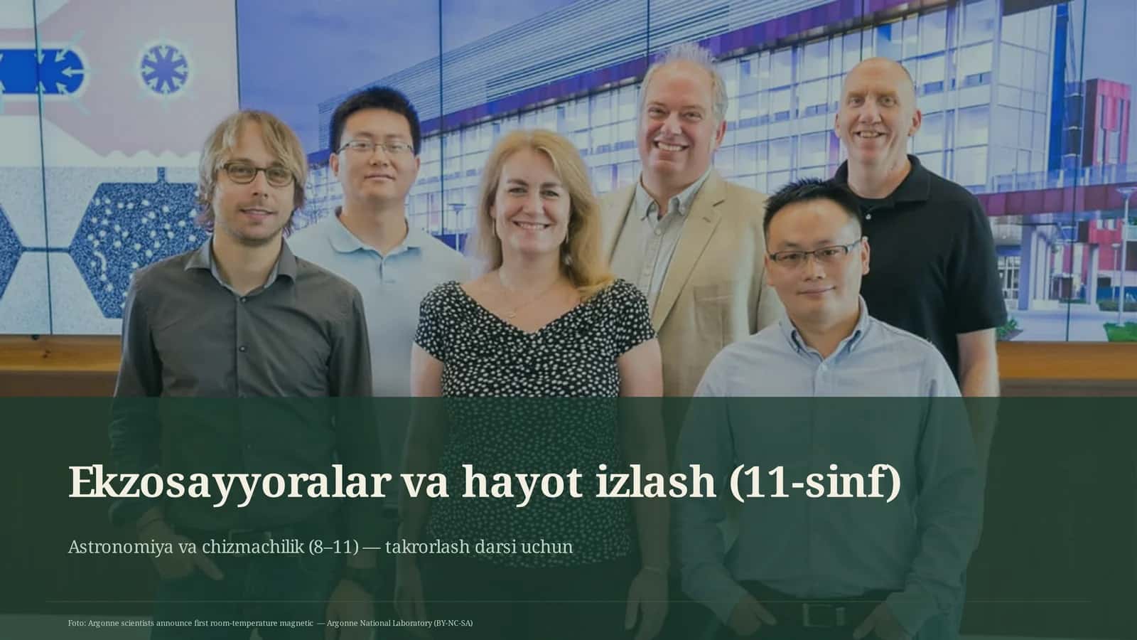 Ekzosayyoralar va hayot izlash (11-sinf) 1