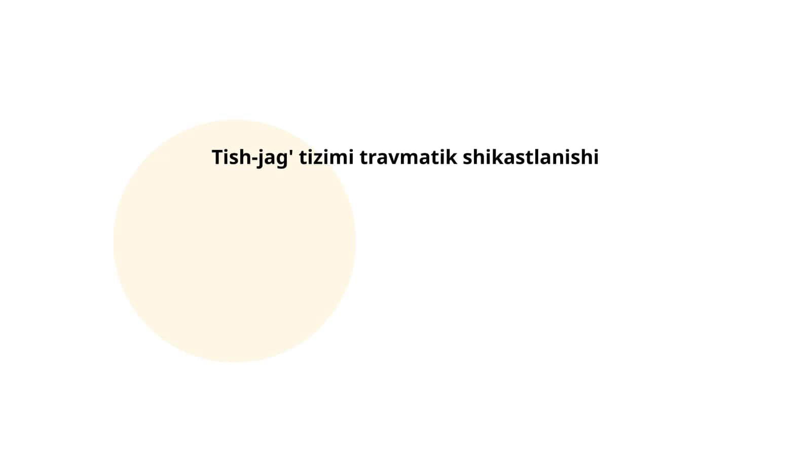 Tish-jag' tizimi travmatik shikastlanishi 1