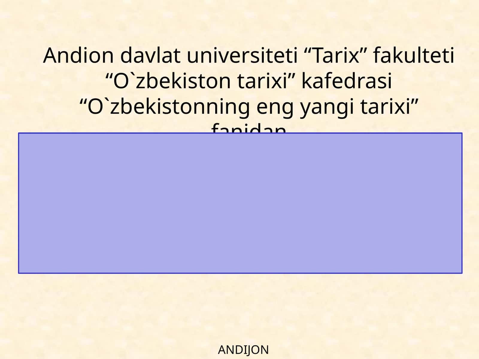 13-mavzu.Yangi O‘zbekistonda Prezident Sh.M.Mirziyoyevrahbarligi vatashabbusi ostida amalga oshirilayotganislohotlar 1
