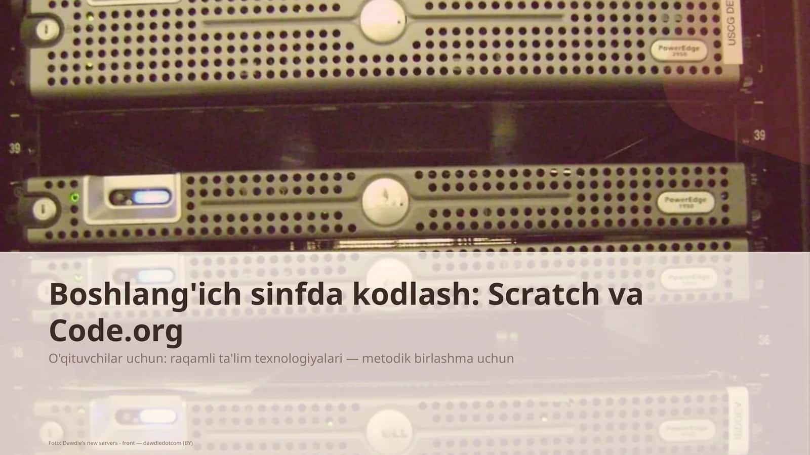 Boshlang'ich sinfda kodlash: Scratch va Code.org 1