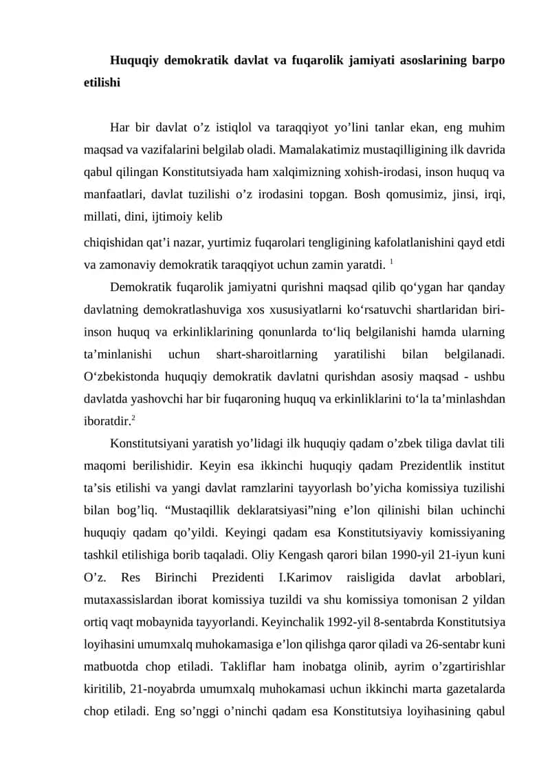 Huquqiy demokratik davlat 1