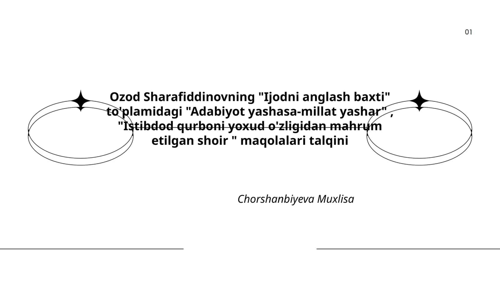 Istibdod qurboni yoxud o'zligidan mahrum etilgan shoir 1