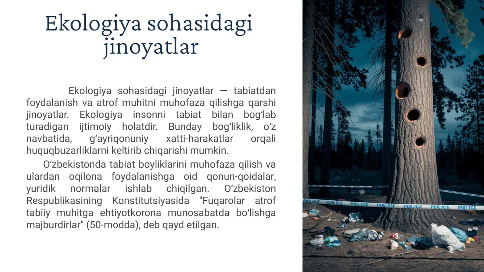 Ekologiya sohasidagi jinoyatlar 1