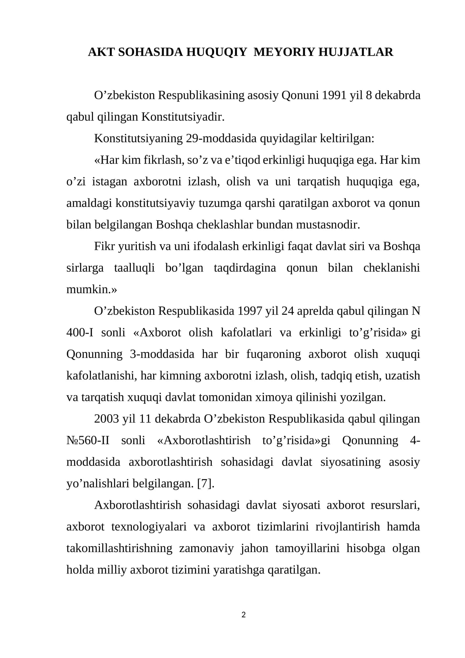Huquqi hujjatlar 1
