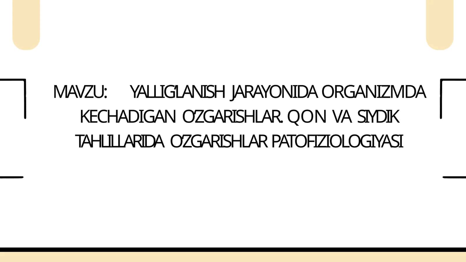 YALLIG‘LANISHJARAYONIDA ORGANIZM DAGIGANO‘ZGARISHLAR 1