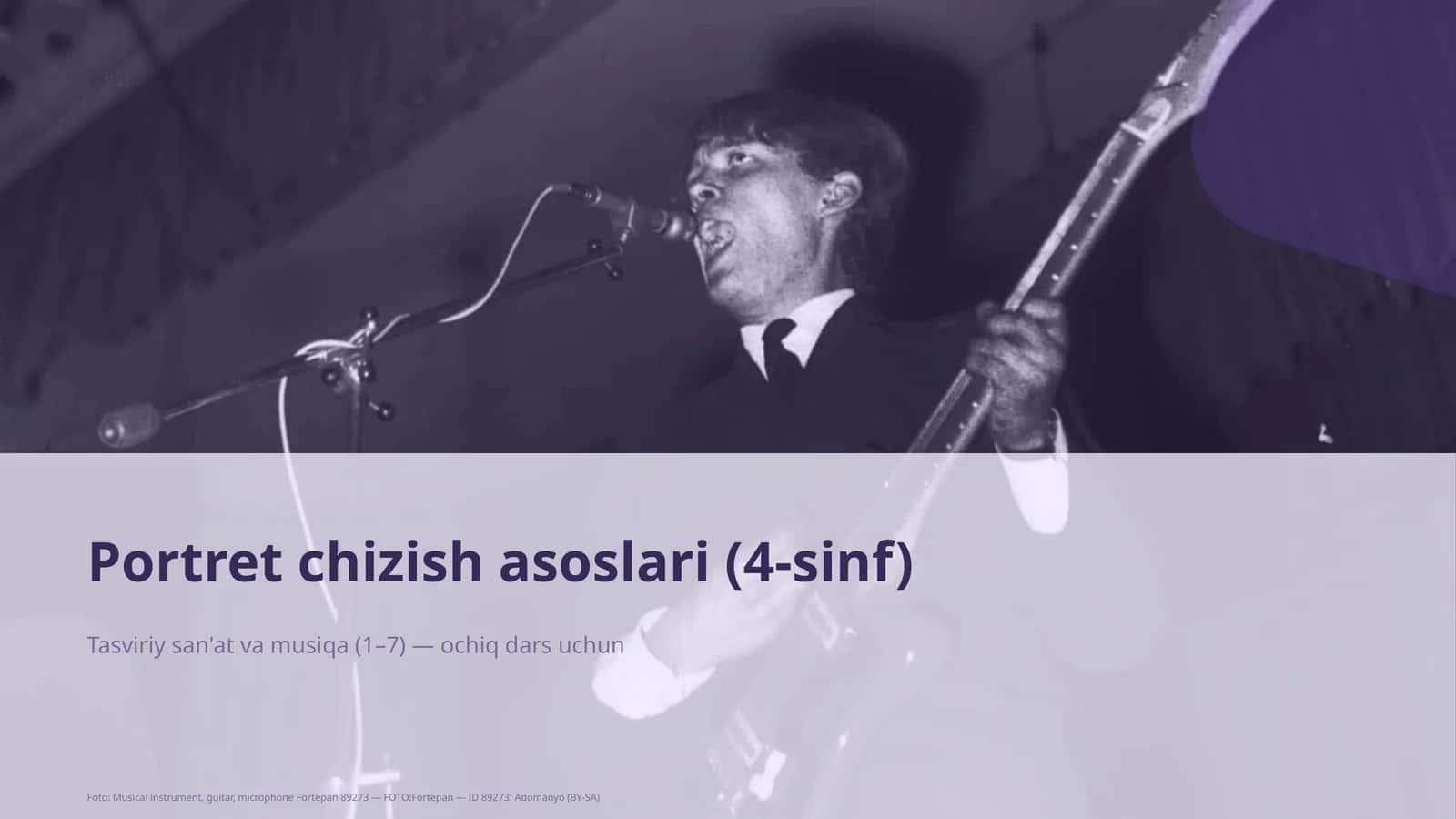 Portret chizish asoslari (4-sinf) 1