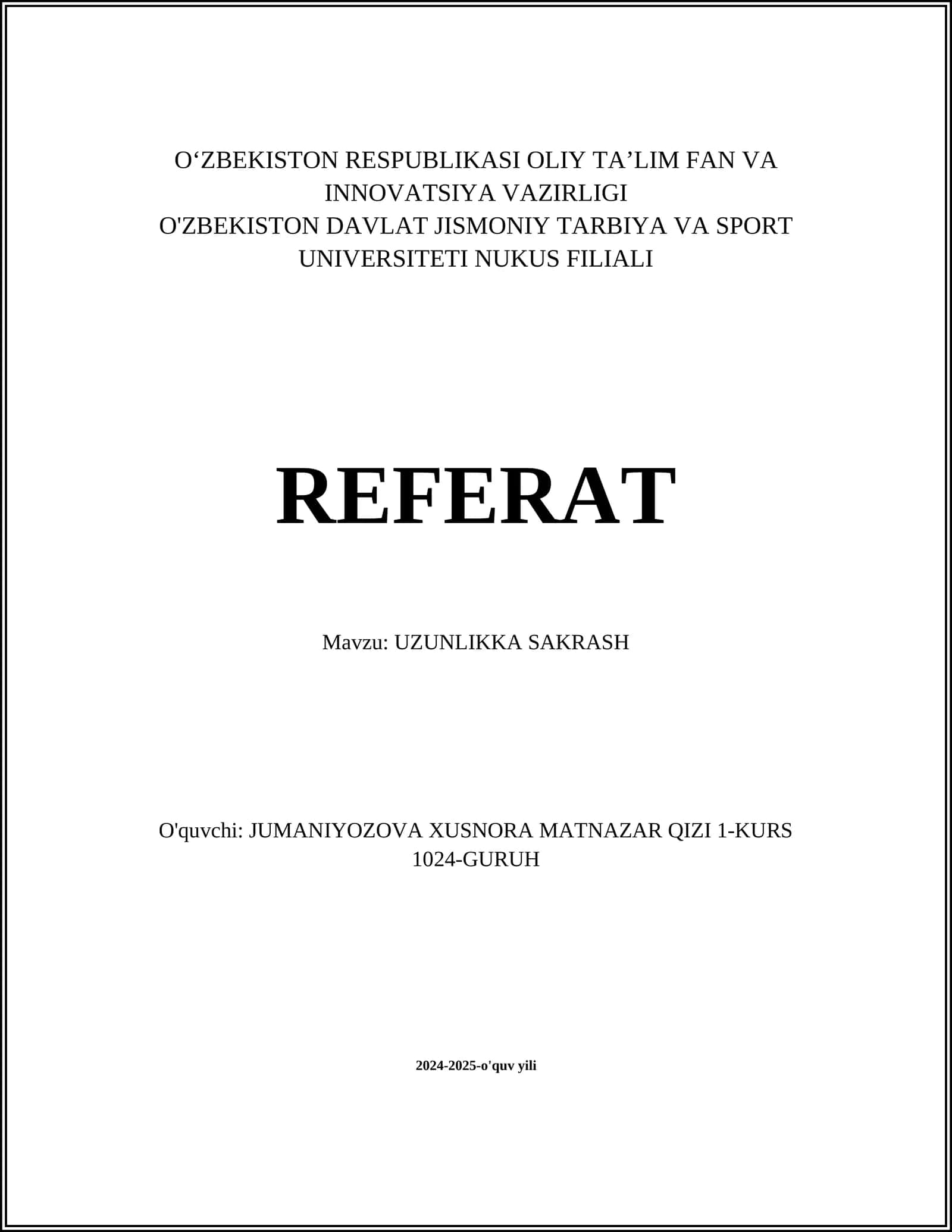 Uzunlikka sakrash texnikasi 1