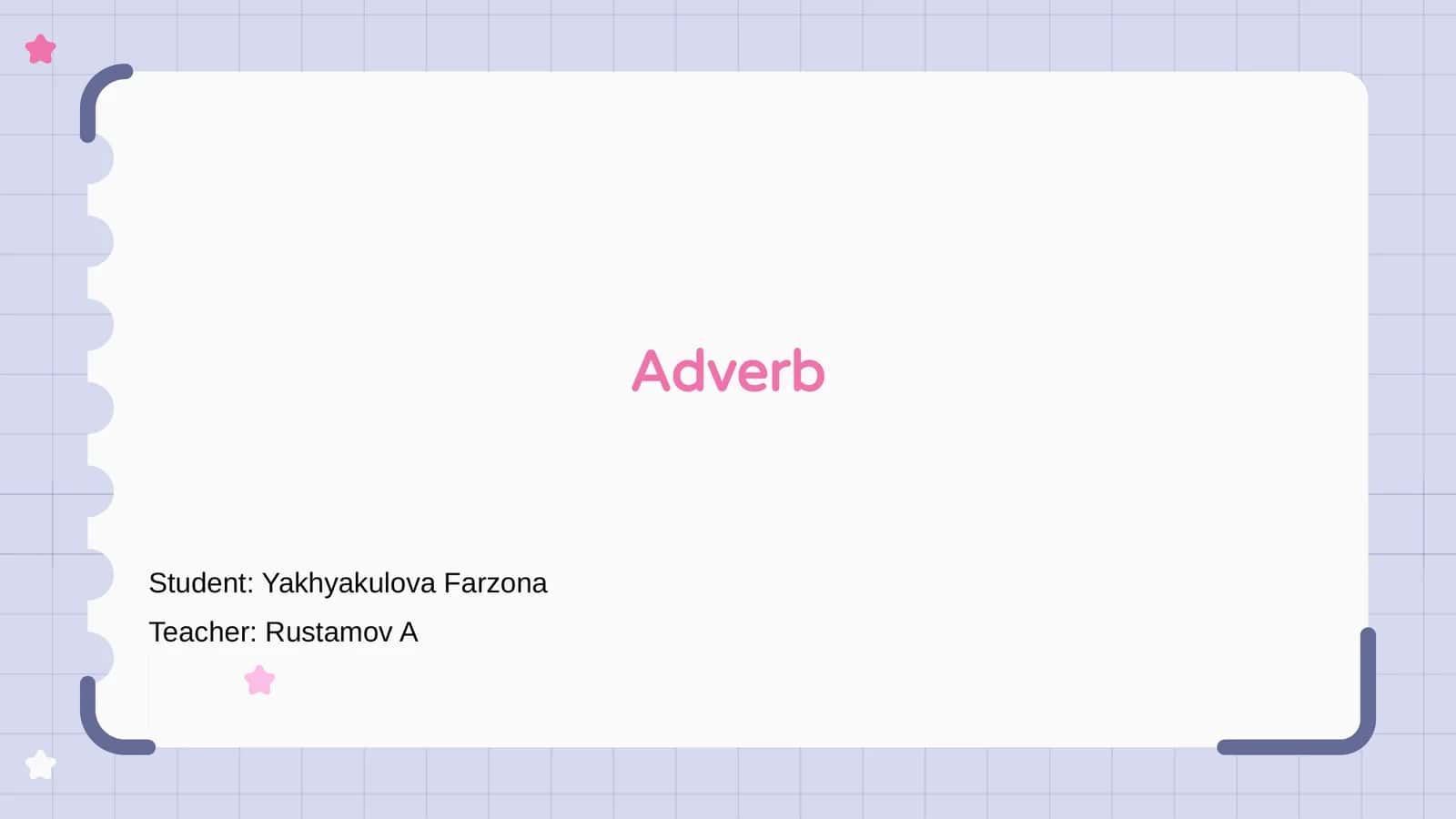 Adverb 1