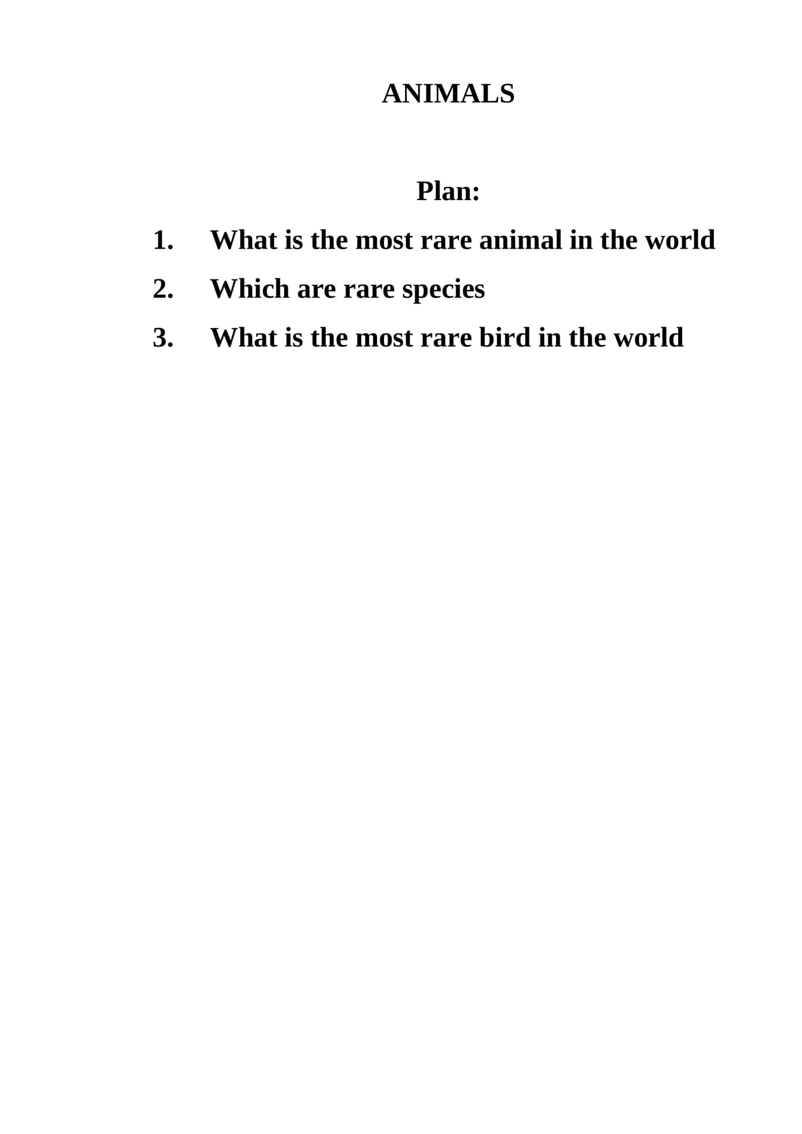 ANIMALS 1