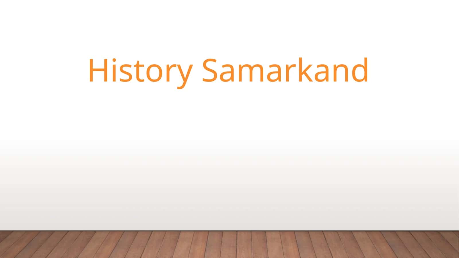 hitory of samarkand 1