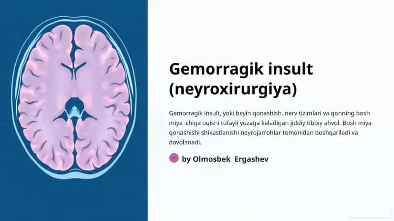 Gemorragik insult (neyroxirurgiya) 1
